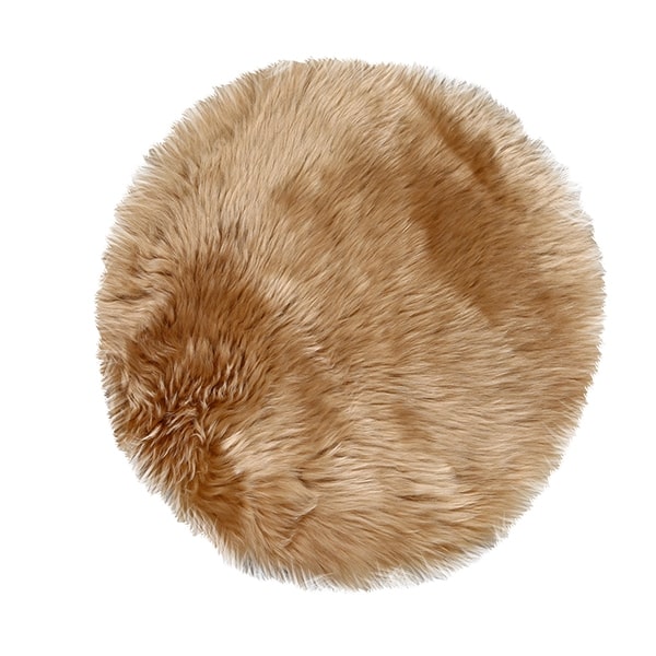 Chairpad Redondo – Cuero Lanar Punta Natural<span> - </span>N55