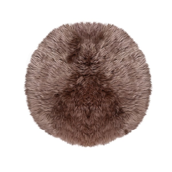 Chairpad Redondo – Cuero Lanar Punta Natural<span> - </span>O21