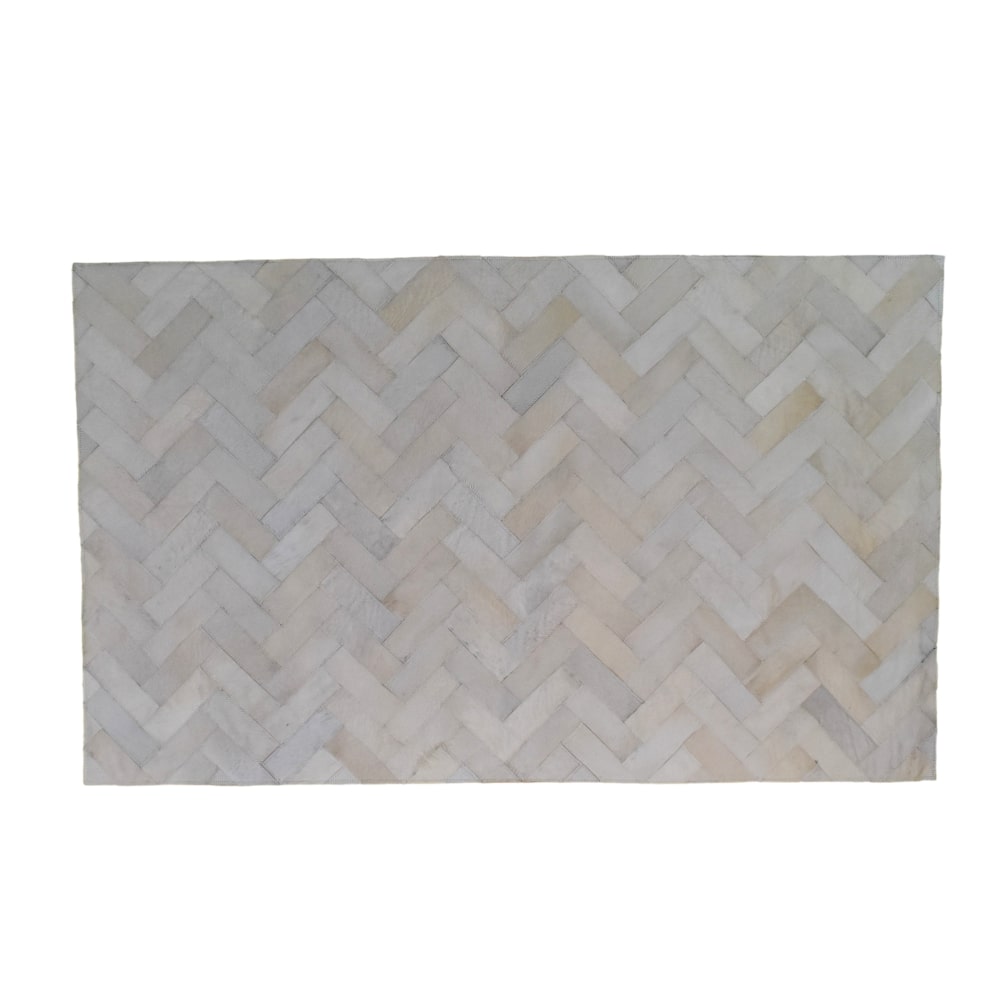 Alfombra de Cuero Vacuno Modelo Chevron<span> - </span>chevron