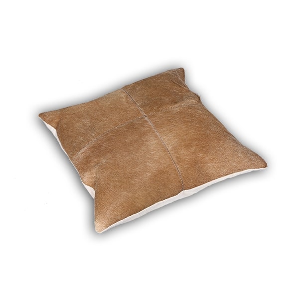 Almohadones de Cuero Vacuno Modelo Mosaico 50x50<span> - </span>BEIGE
