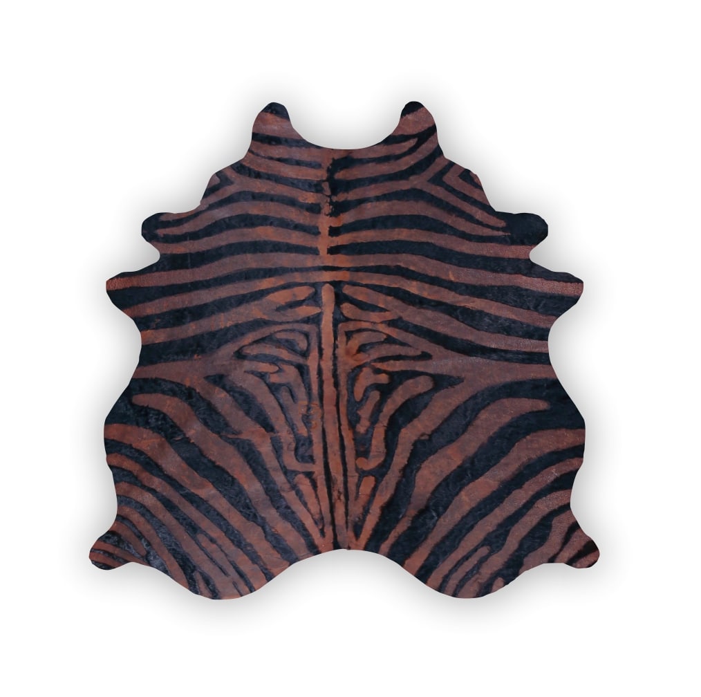 Cueros Vacunos Estampado Cebra Vintage Teñido<span> - </span>VINTAGE PARDO 31N