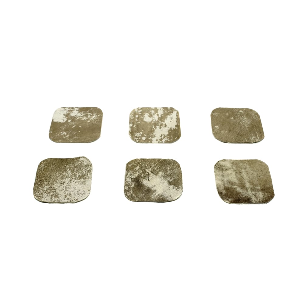 Posavasos Cuadrados De Cuero De Vaca<span> - </span>Vintage Oscuro Cuadrado