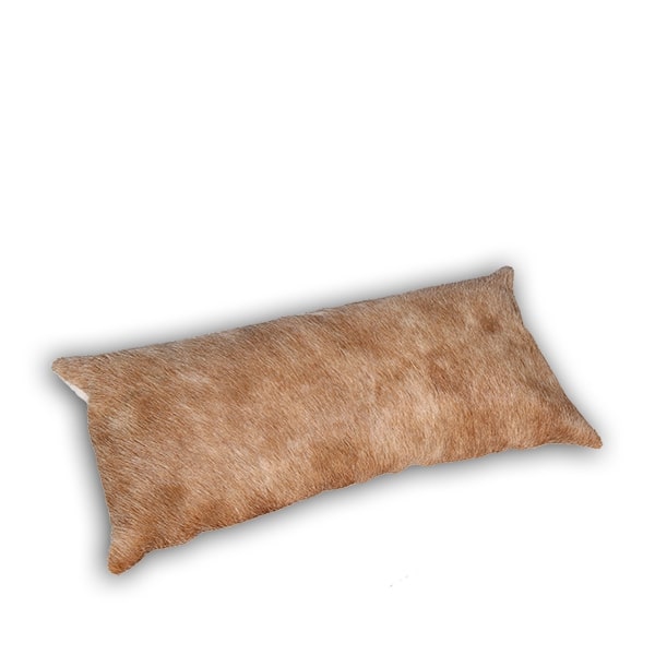 Almohadones de Cuero Vacuno 30x60 cm Modelo Pampa<span> - </span>BEIGE PAÑO ENTERO