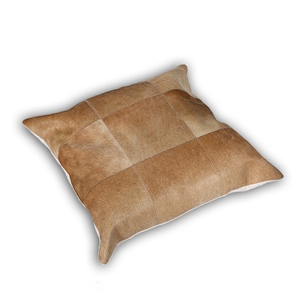 Almohadones de Cuero Vacuno Modelo Pampa 50x50<span> - </span>BEIGE20X20