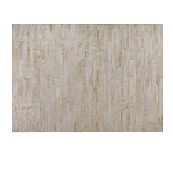 Alfombra de Cuero Vacuno Modelo India<span> - </span>INDIA BLANCA