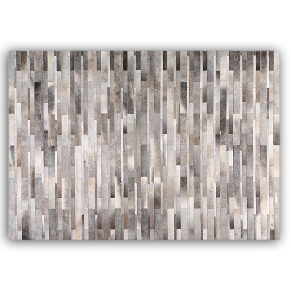 Alfombra de Cuero Vacuno Modelo India<span> - </span>INDIA GRIS