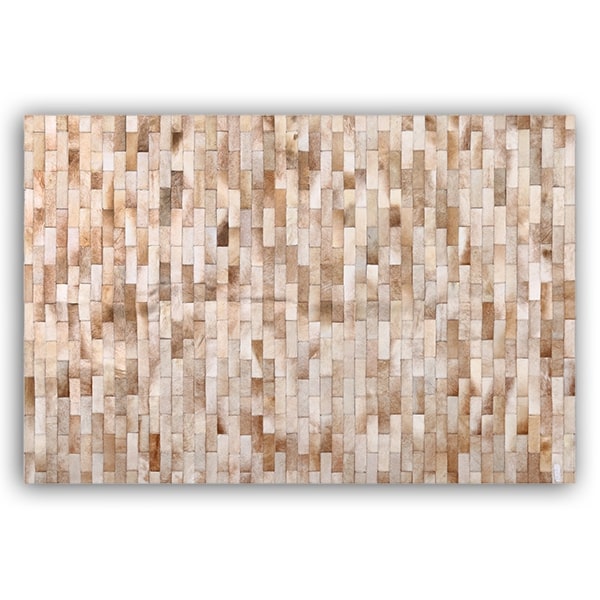 Alfombra Cuero Vacuno Modelo Ladrillos<span> - </span>LADRILLO BEIGE