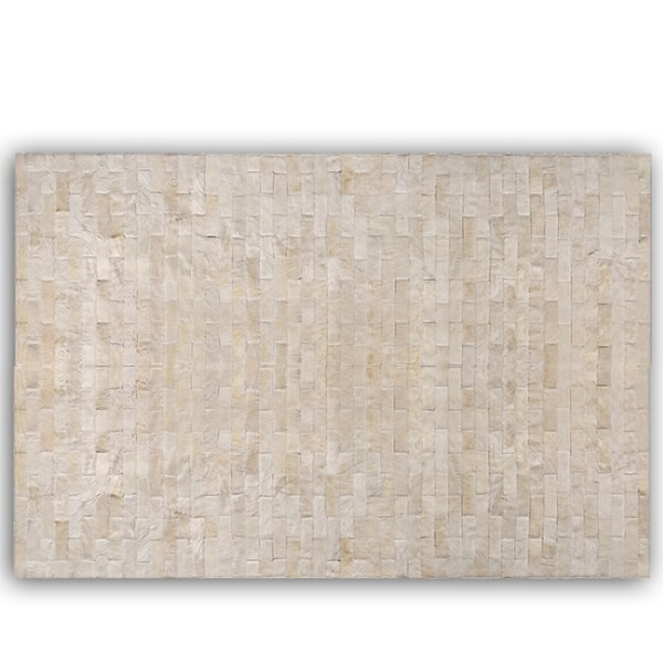 Alfombra Cuero Vacuno Modelo Ladrillos<span> - </span>LADRILLO BLANCO