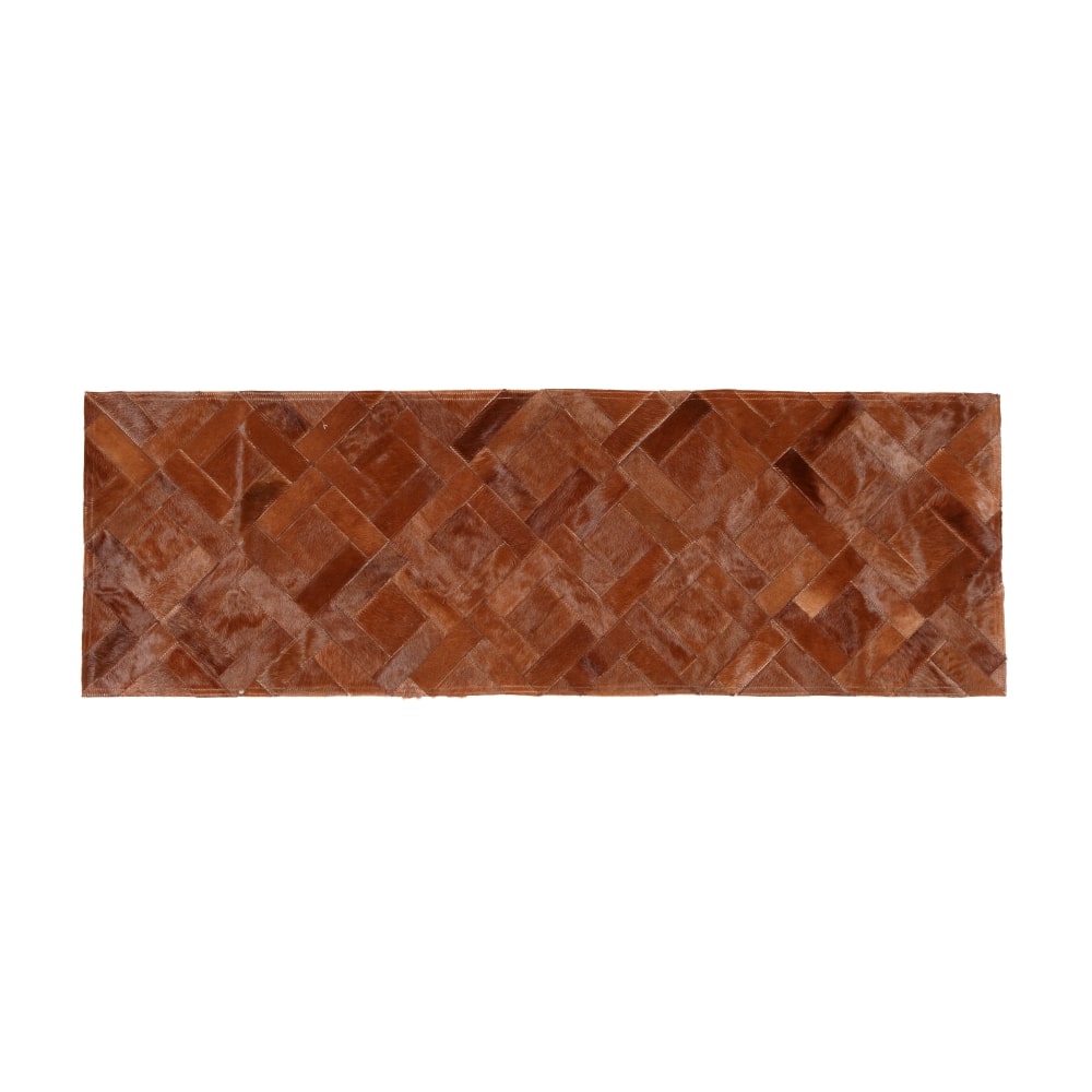 Camino Centro De Mesa, Cuero De Vaca, Varios Modelos.<span> - </span>Marrón