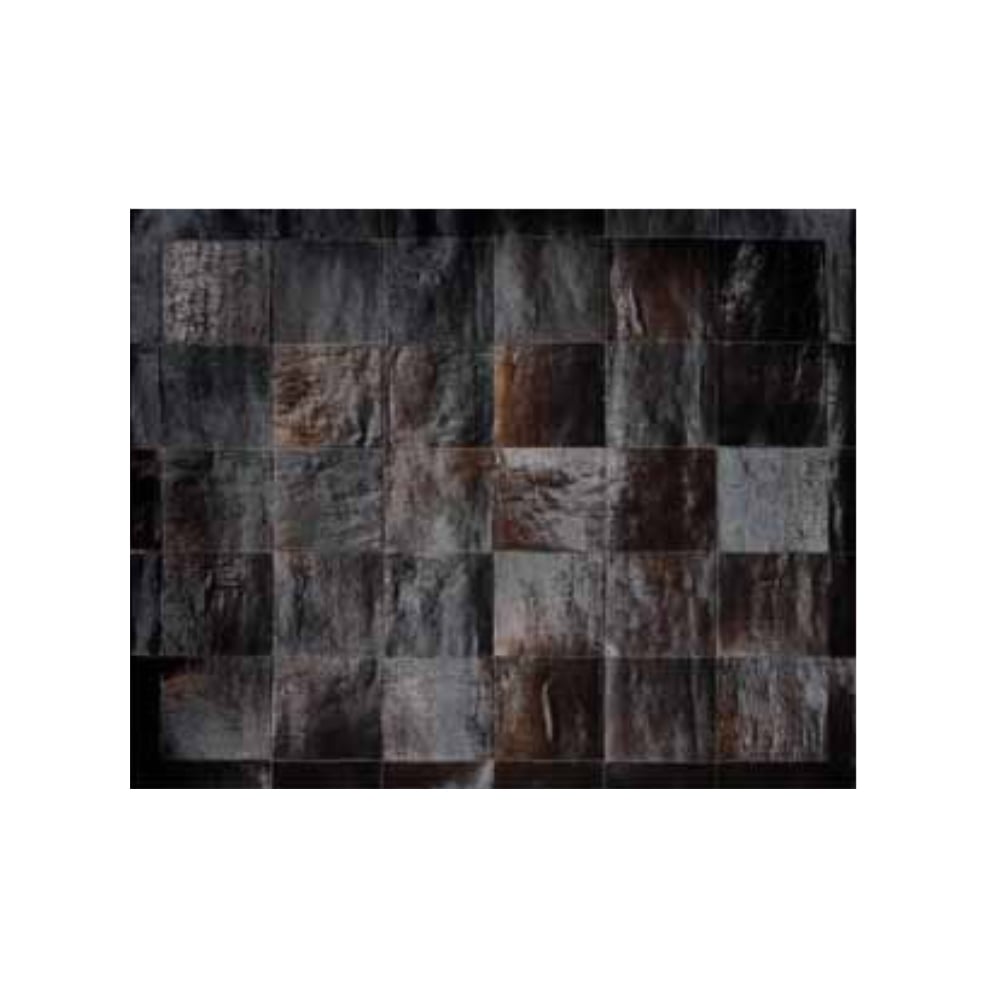 Alfombra Cuero Vacuno Modelo Mosaico<span> - </span>MOSAICO NEGRA