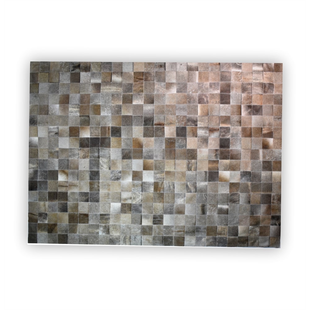 Alfombra de Cuero Vacuno Modelo Pampa<span> - </span>PAMPA GRIS OSCURO