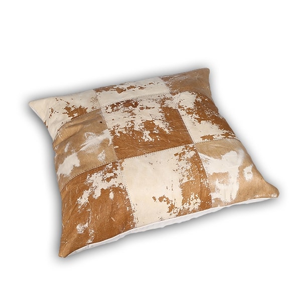 Almohadones – Cuero Vacuno Vintage 60x60<span> - </span>VINTAGE CLARO