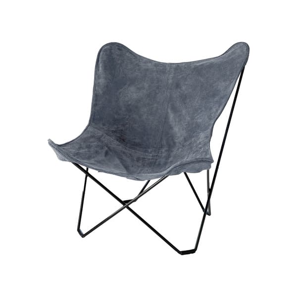 Sillón BKF de Cuero Vacuno<span> - </span>GREY