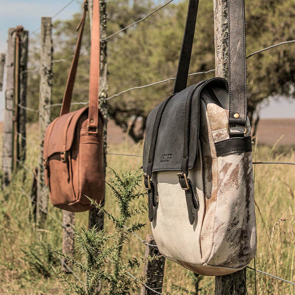 Cartera Morral Cuero Vacuno Grande Industrias Magromer