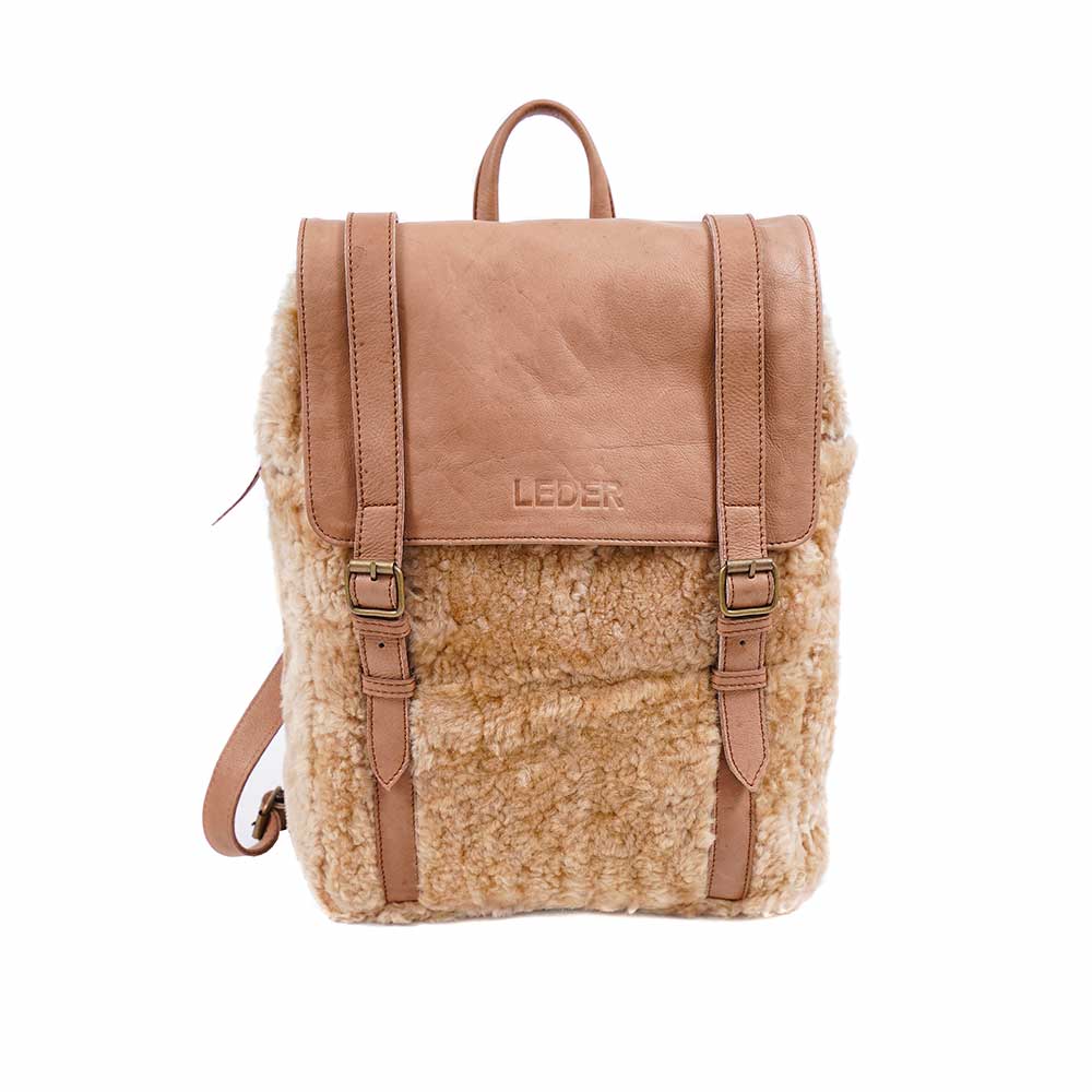 Mochila Combinada - Cuero Vacuno y Lanar<span> - </span>LMOCHIC-03