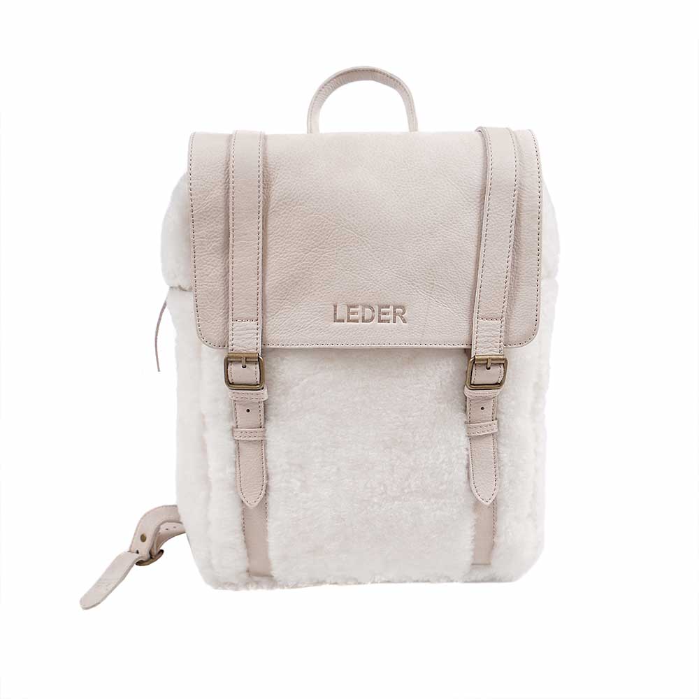 Mochila Combinada - Cuero Vacuno y Lanar<span> - </span>LMOCHIC-04