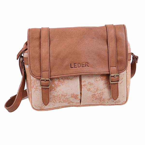 Cartera Morral Cuero Vacuno Mediano<span> - </span>MorralM-12