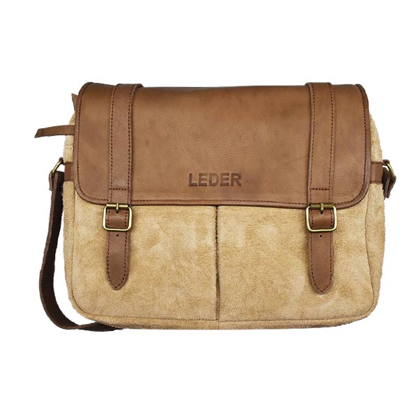 Cartera Morral Cuero Vacuno Mediano<span> - </span>MorralM-01