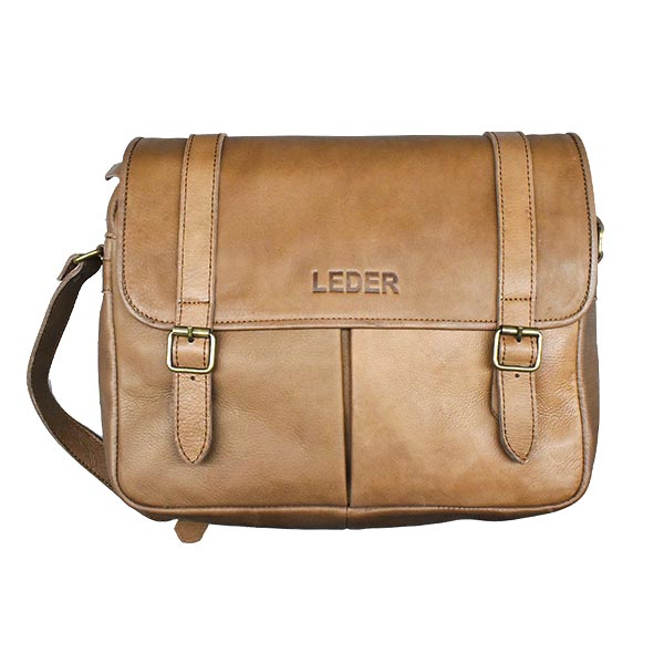 Cartera Morral Cuero Vacuno Mediano<span> - </span>MorralM-05