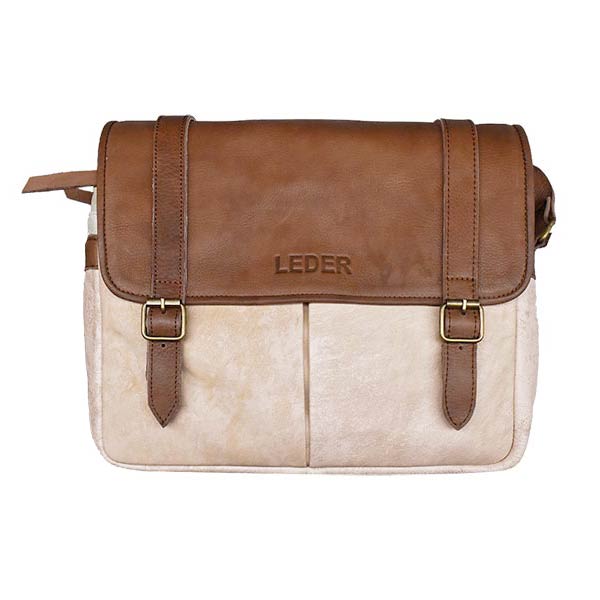 Cartera Morral Cuero Vacuno Mediano<span> - </span>MorralM-07