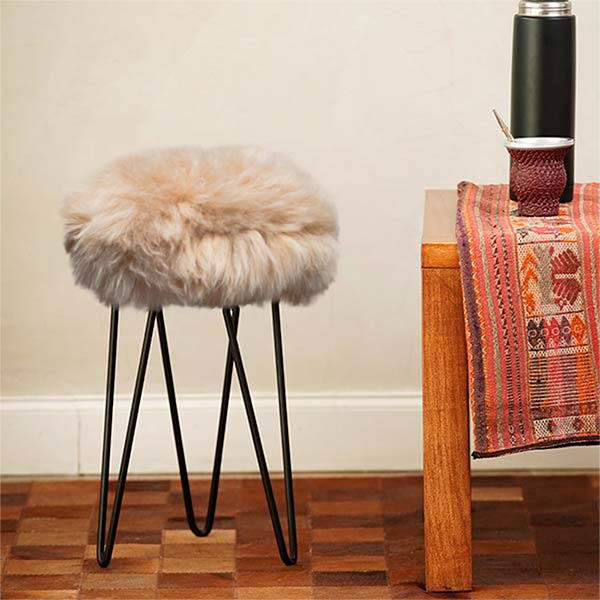 Banqueta de Cuero Lanar 0,60<span> - </span>N55