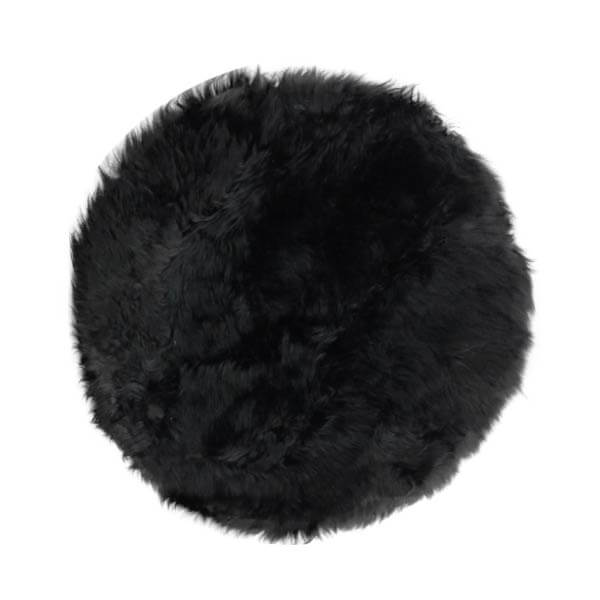 Chairpad Redondo – Cuero Lanar Punta Natural<span> - </span>BLACK