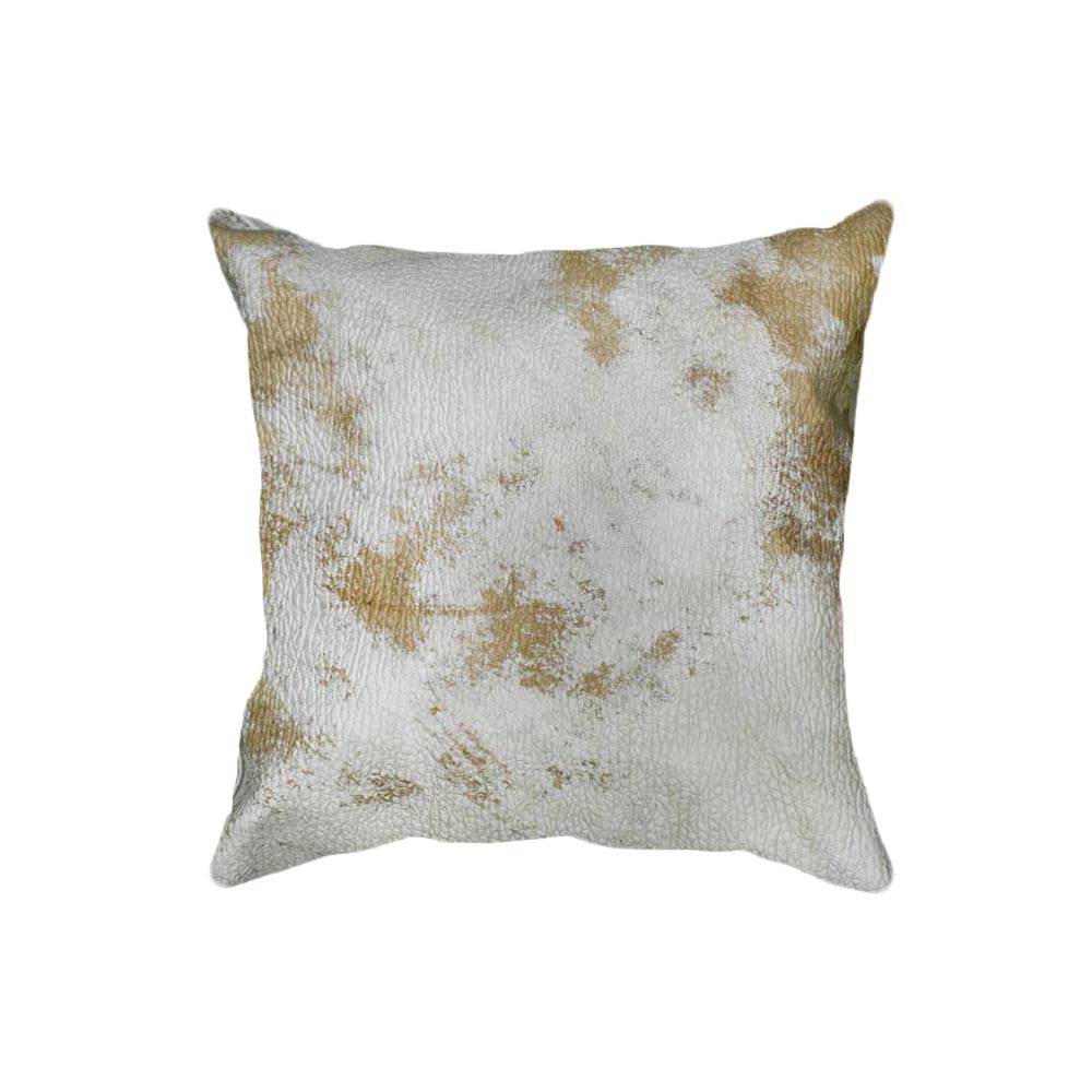 Almohadones de Cuero Vacuno Prensados 50×50<span> - </span>Prensado Búfalo Vintage Light