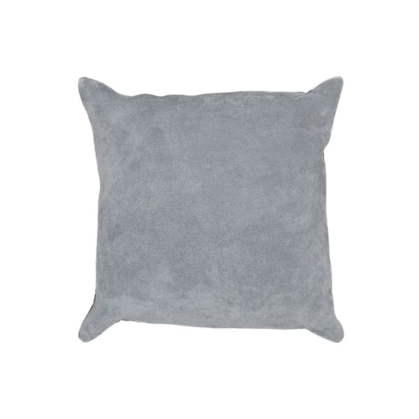 Almohadones de Cuero Vacuno Gamuza 50x50<span> - </span>PAÑO GRIS
