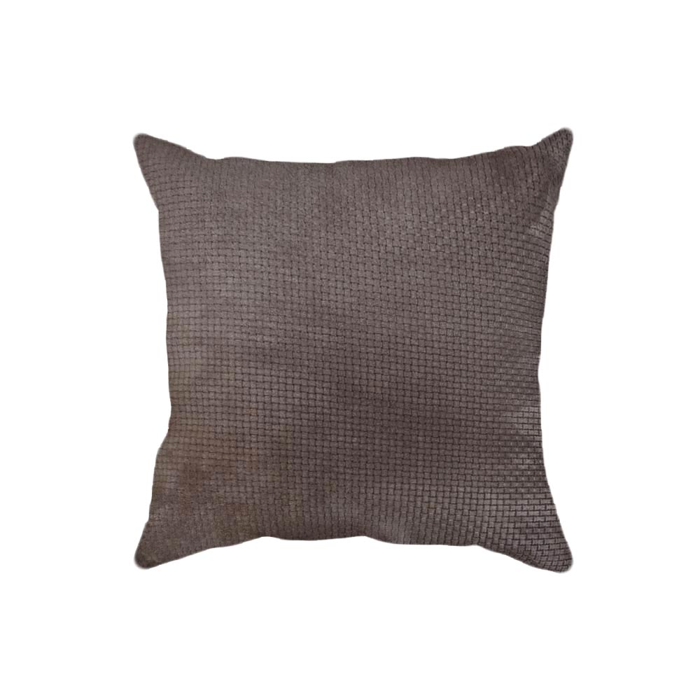 Almohadones de Cuero Vacuno Prensados 50×50<span> - </span>Prensado Trenzado Suede D14