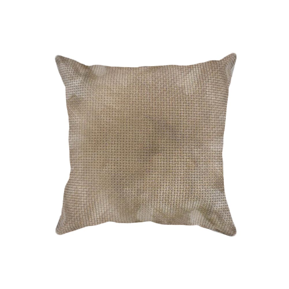 Almohadones de Cuero Vacuno Prensados 50×50<span> - </span>Prensado Trenzado Suede D22