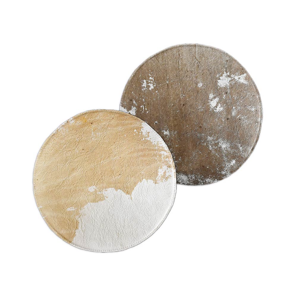 Individual Reversible Redondo de Cuero Vacuno<span> - </span>IND-REDONDO-1