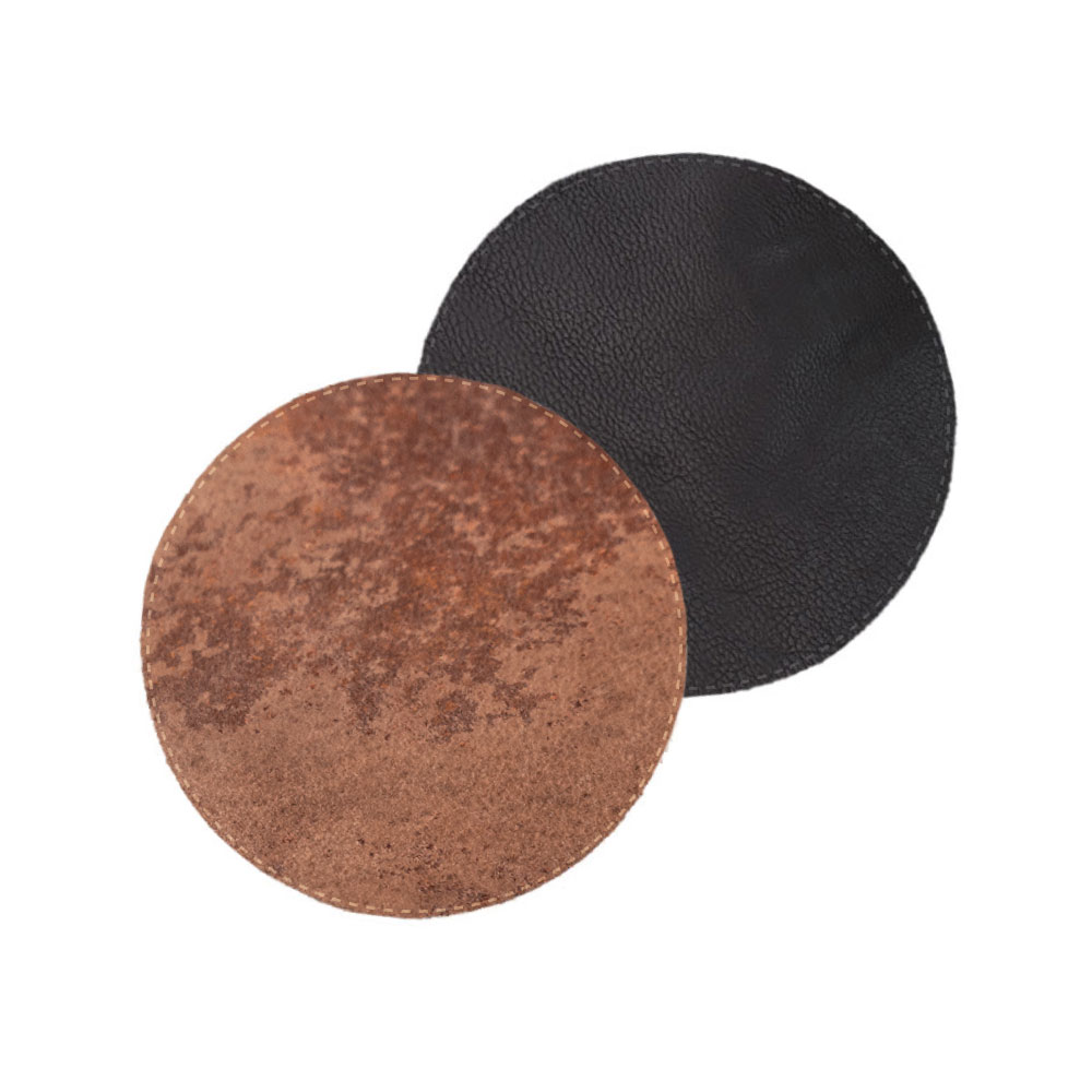 Individual Reversible Redondo de Cuero Vacuno<span> - </span>IND-REDONDO-2