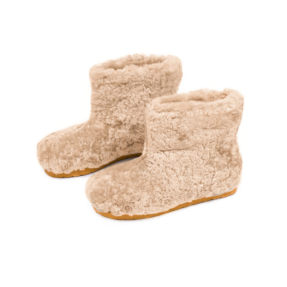 Botas de Cuero Lanar Alaska<span> - </span>LBOT-BEIGE