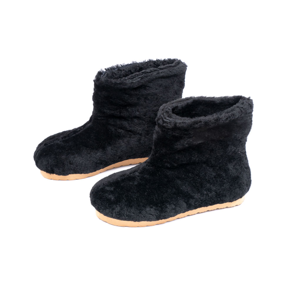 Botas de Cuero Lanar Alaska<span> - </span>LBOT-NEGRO
