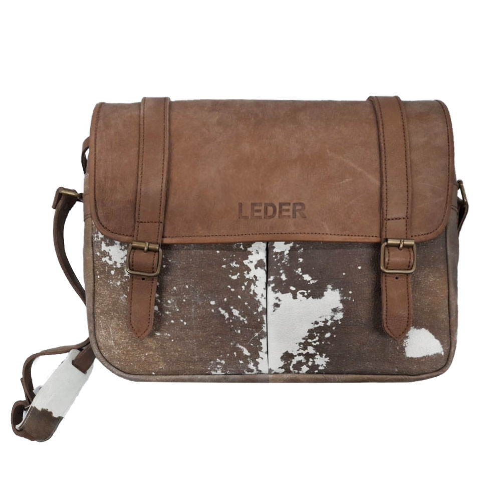 Cartera Morral Cuero Vacuno Mediano<span> - </span>MorralM-08