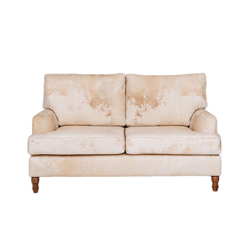 Sillón Doble Cuero Vacuno<span> - </span>Vintage Light