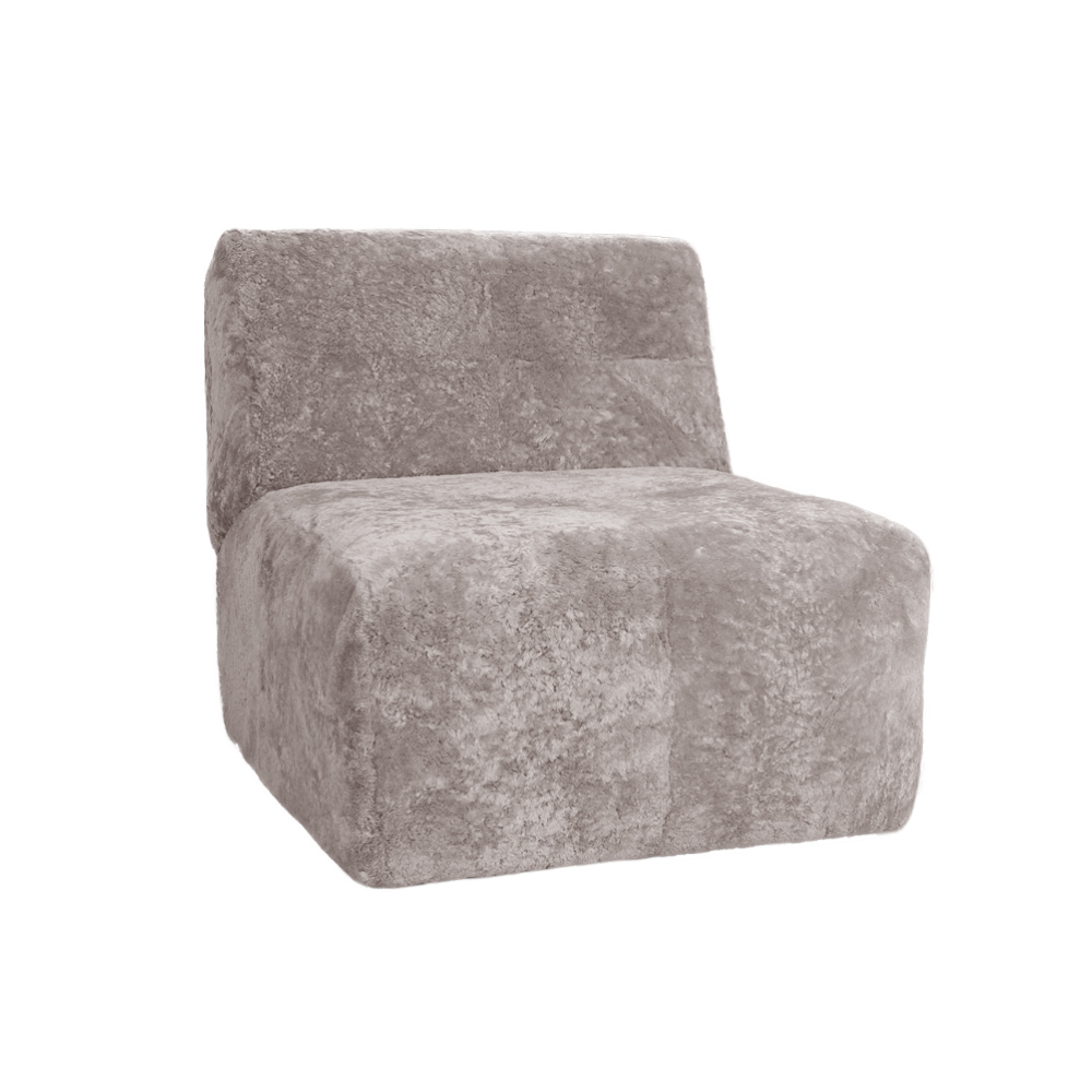 Sillón Lanar Rasado Poltrona<span> - </span>Gris Q09 Rasado