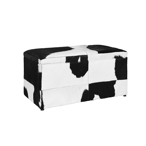 Puff de Cuero Vacuno modelo Baúl<span> - </span>BAULERA BYN