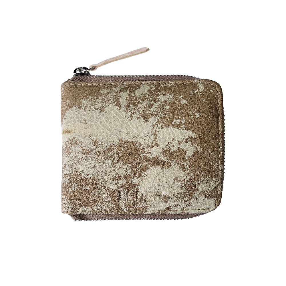 Billetera Cuero Vacuno Dólar con Cierre<span> - </span>BILLETDOLARC-VD