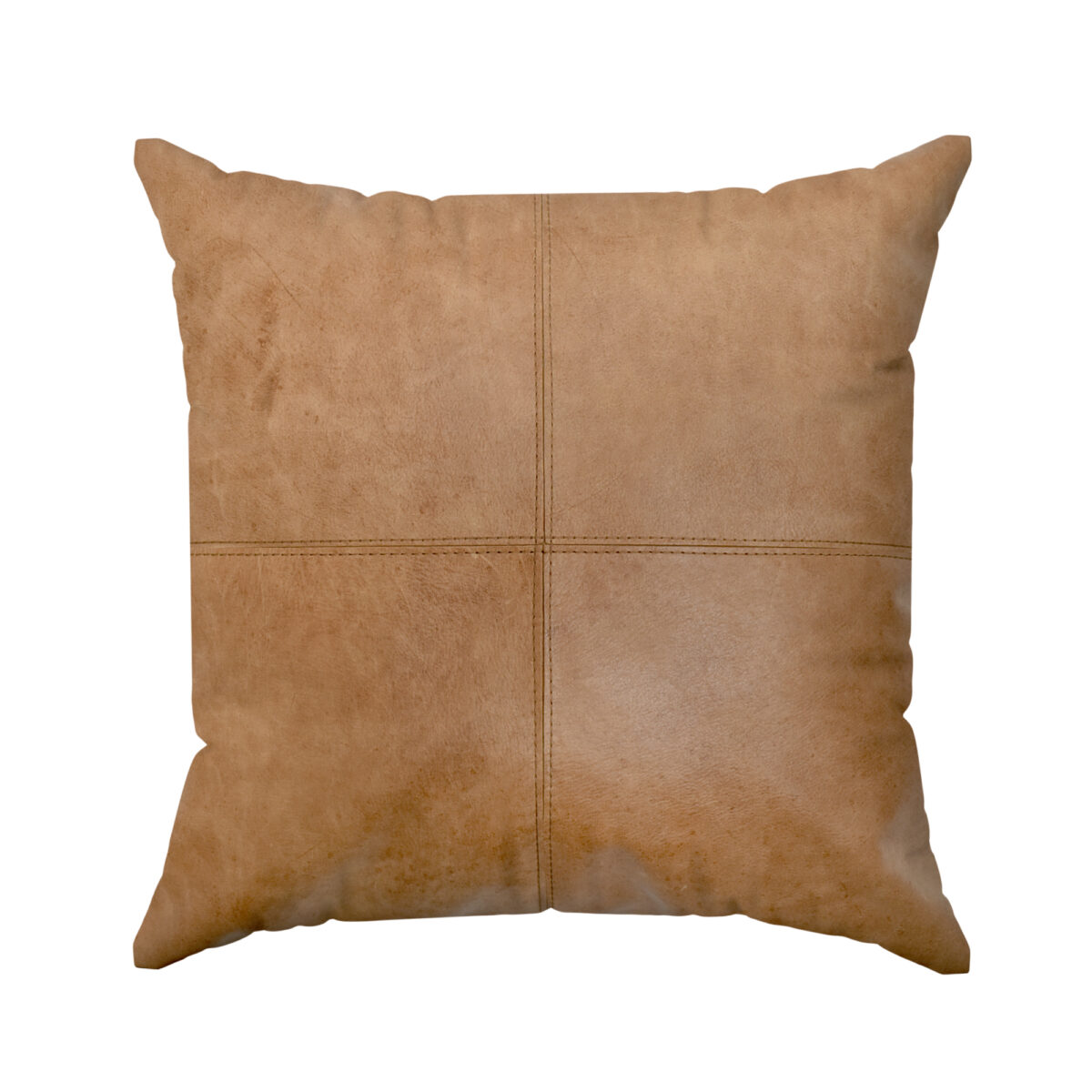 Almohadones de Cuero Vacuno Mosaico Doble Aguja 50×50<span> - </span>EAMD50-CV05