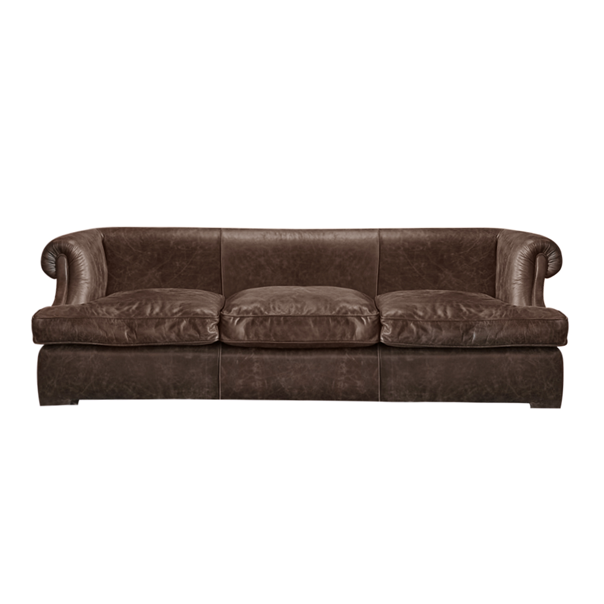 Sillón Federico Cuero Vacuno<span> - </span>CRASH Habano