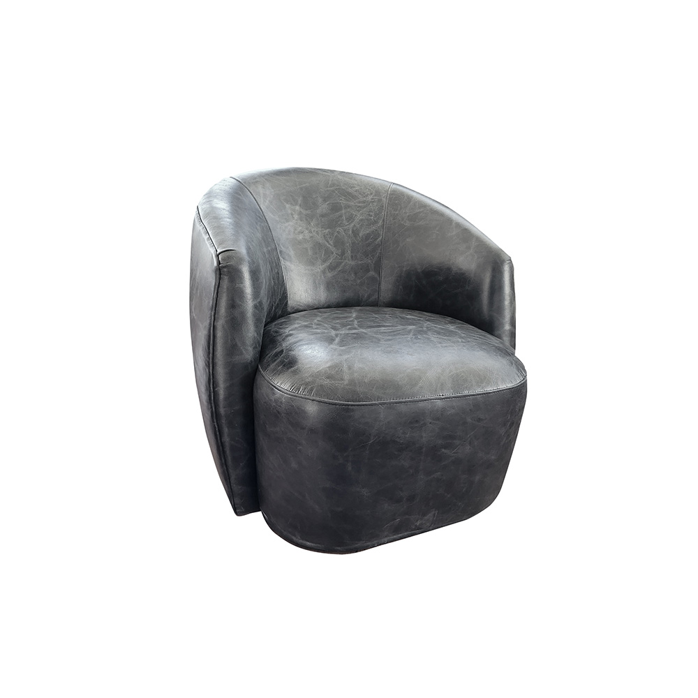 Sillón Pacha Cuero Vacuno<span> - </span>CRASH Negro