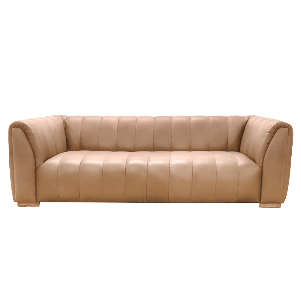 Sillón Canelón Cuero Vacuno<span> - </span>LEDER Beige