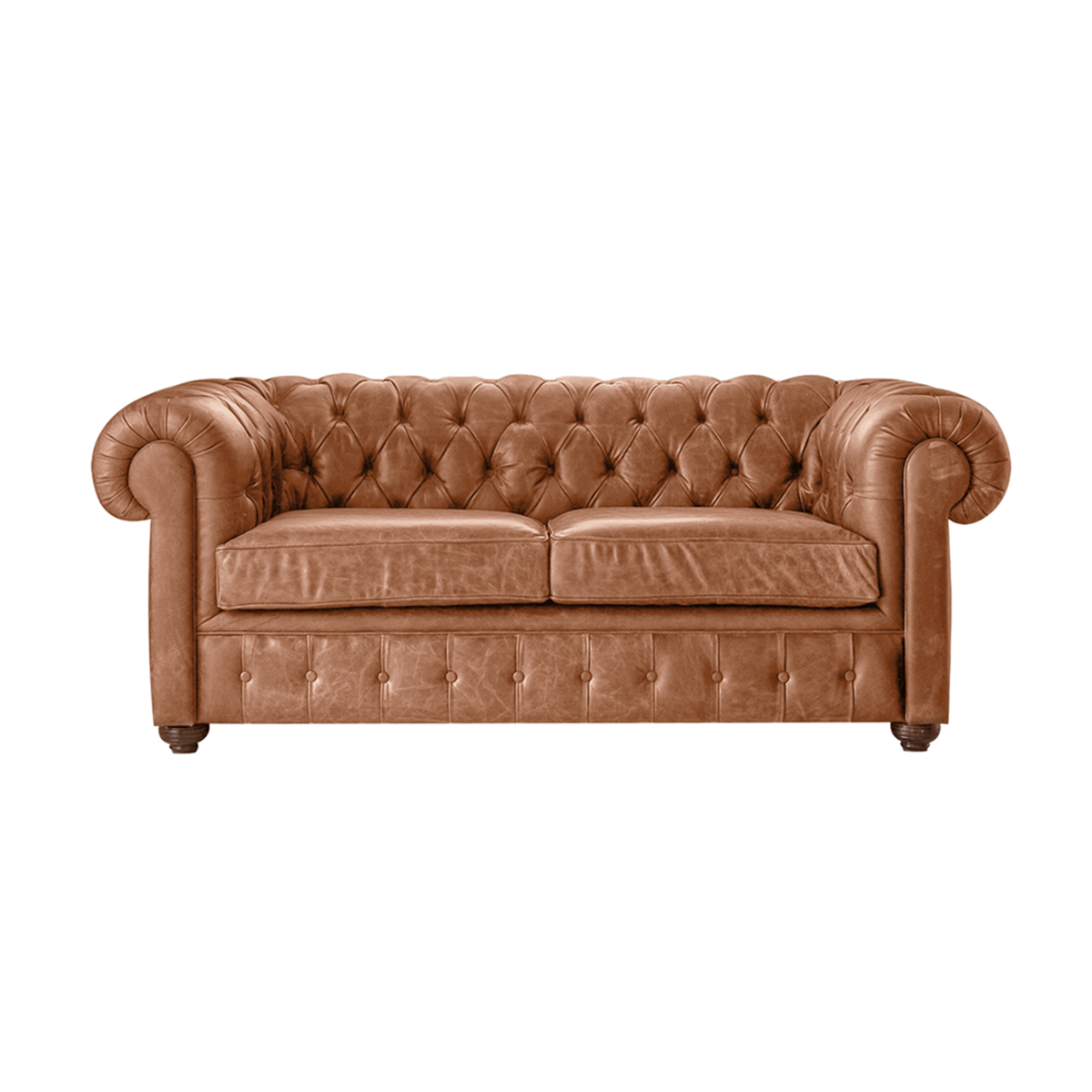 Sillón Chesterfield Chico de Cuero Vacuno<span> - </span>CRASH Suela