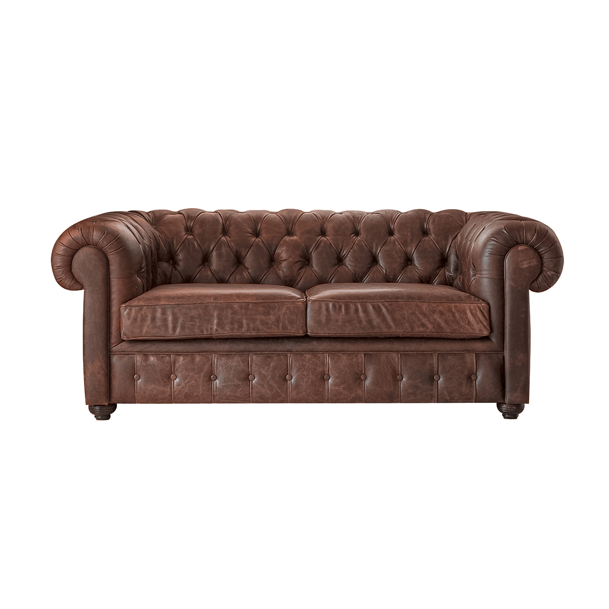 Sillón Chesterfield Chico de Cuero Vacuno<span> - </span>CRASH Marlboro