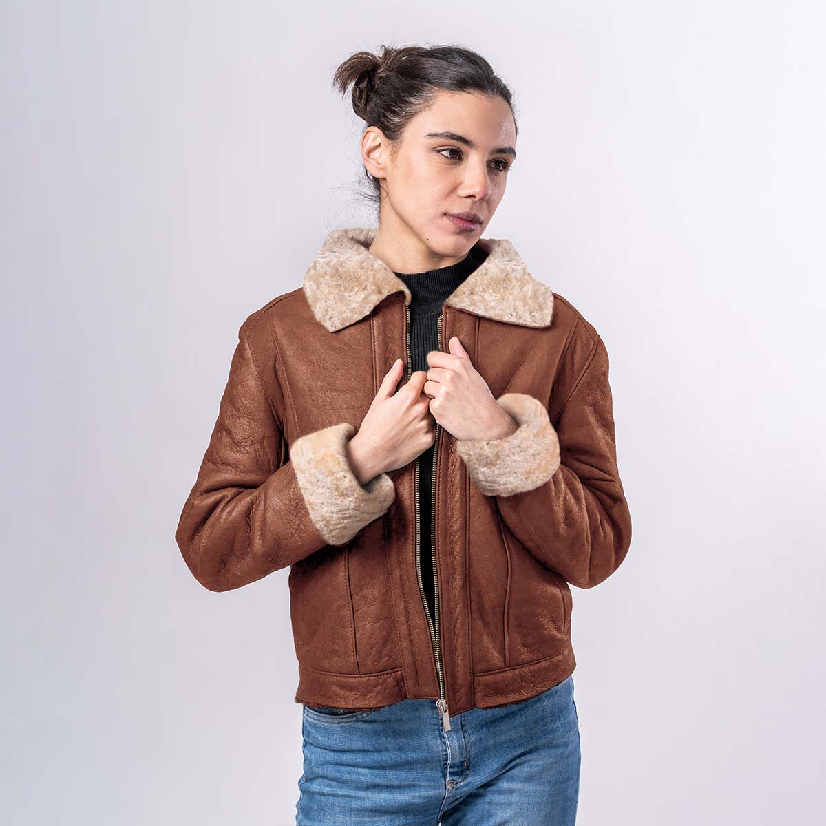 Campera Julia Cuero de Oveja<span> - </span>CJULIAQ40