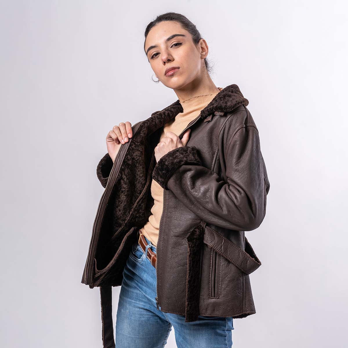 Campera Rochy Cuero de Oveja<span> - </span>CROCHI-Q32