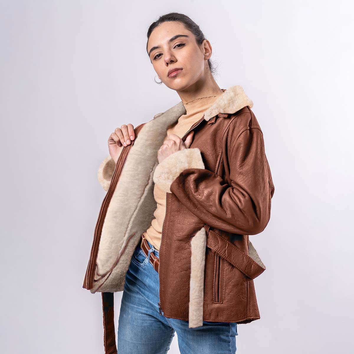 Campera Rochy Cuero de Oveja<span> - </span>CROCHI-Q40