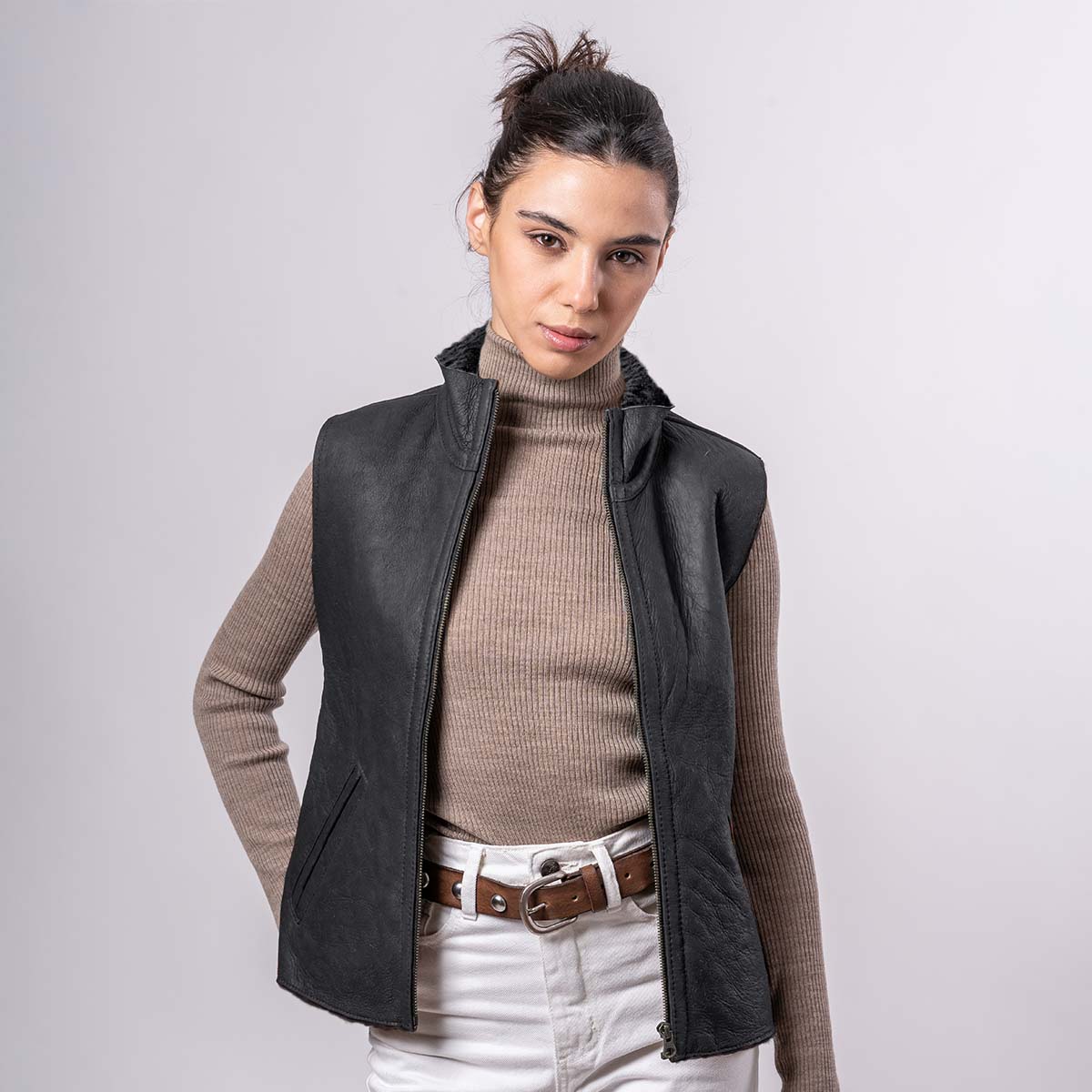 Chaleco Choppy Cuero de Oveja<span> - </span>CDCHOPPY-K52