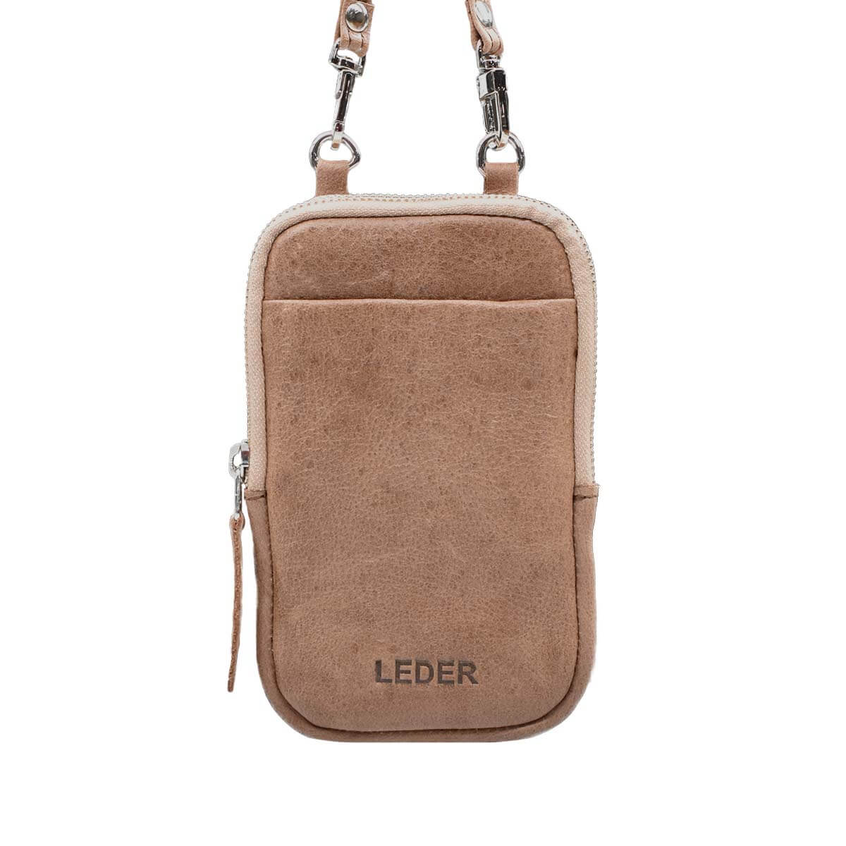 Bandolera Porta Celular de Cuero Vacuno<span> - </span>MINIB-CV14